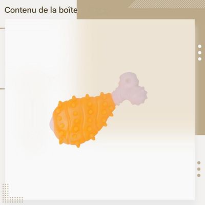 FurryFusion Jouet de mordage en forme de poulet pour chiens