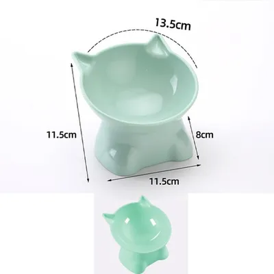 ZooVenture Gamelle Chat Inclinée - 15°, Verte, 13x7,5 cm ZooVenture Gamelle Chat Inclinée - 15°, Verte, 13x7,5 cm