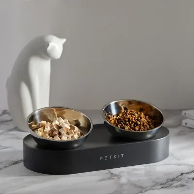 Metal 15° Adjustable Bowl Gamelle double inclinable Metal 15° Adjustable Bowl Gamelle double inclinable