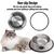 ZooVenture Gamelle Chat Inox 2 Pièces Anti-dérapante ZooVenture Gamelle Chat Inox 2 Pièces Anti-dérapante