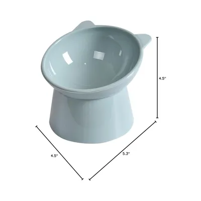 MCBOSON Bleu Inclinée Anti-vomissement Surélevée Gamelle Chat MCBOSON Bleu Inclinée Anti-vomissement Surélevée Gamelle Chat