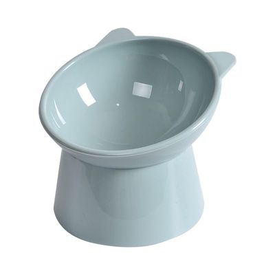 MCBOSON Bleu Inclinée Anti-vomissement Surélevée Gamelle Chat