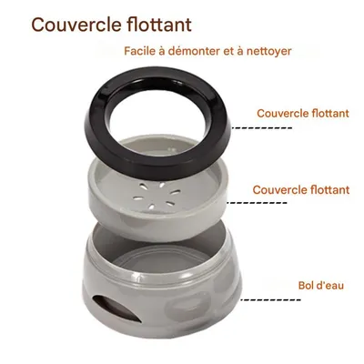 FurryFusion Bol d'eau anti-renversement pour chiens et chats FurryFusion Bol d'eau anti-renversement pour chiens et chats