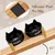 ZooVenture Gamelle Chat Ceramique Bois 2P ZooVenture Gamelle Chat Ceramique Bois 2P
