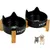 ZooVenture Gamelle Chat Ceramique Bois 2P ZooVenture Gamelle Chat Ceramique Bois 2P