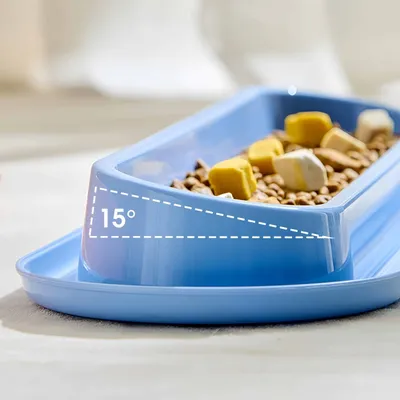 FurryFusion Bol d'alimentation pour chats à bordure anti-renversement FurryFusion Bol d'alimentation pour chats à bordure anti-renversement