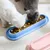 FurryFusion Bol d'alimentation pour chats à bordure anti-renversement FurryFusion Bol d'alimentation pour chats à bordure anti-renversement