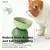 Zoomtopia Gamelle céramique surélevée chat vert 14cm anti-vomi Zoomtopia Gamelle céramique surélevée chat vert 14cm anti-vomi