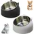 ZooVenture Gamelle Chat Inox 15° Blanc Noir 2P ZooVenture Gamelle Chat Inox 15° Blanc Noir 2P