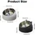 ZooVenture Gamelle Chat Inox 15° Blanc Noir 2P ZooVenture Gamelle Chat Inox 15° Blanc Noir 2P