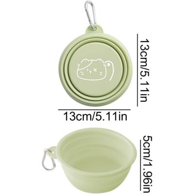ZooVenture Gamelles Pliables Chien - TPE, Camping, Mousqueton