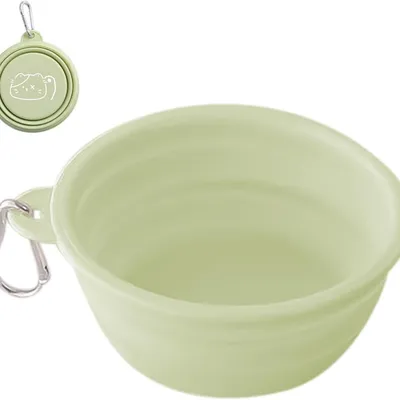 ZooVenture Gamelles Pliables Chien - TPE, Camping, Mousqueton