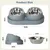 ZooVenture Gamelle Double Bol Inox - 15° Incliné ZooVenture Gamelle Double Bol Inox - 15° Incliné