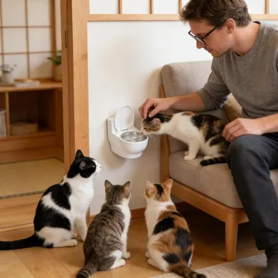 Zoomtopia Gamelle eau surélevée chat chien inox antidérapant blanc Zoomtopia Gamelle eau surélevée chat chien inox antidérapant blanc