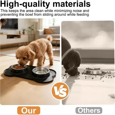 ZooVenture Station Alimentation Inoxydable Silicone ZooVenture Station Alimentation Inoxydable Silicone