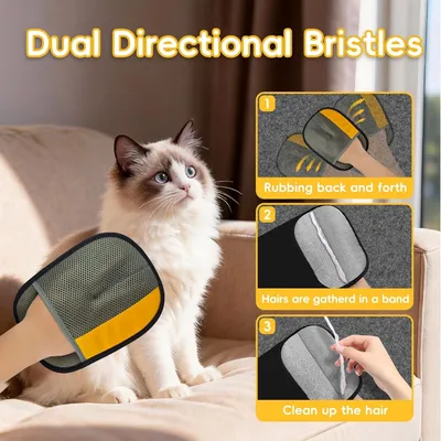 MCBOSON Guantes electrostáticos gruesos eliminación suave pelo perros gatos