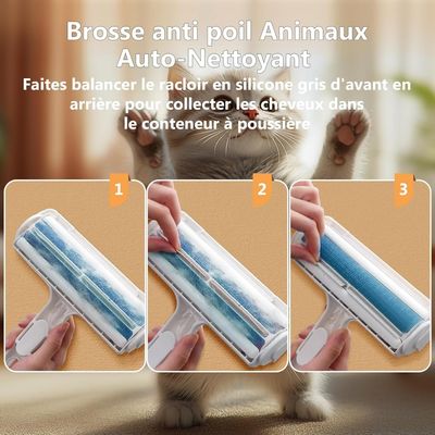 PetTribes Brosse Anti-Poils Animaux - Rouleau Réutilisable Canapé Tapis