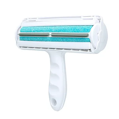 Zoomtopia Brosse anti-poils chien chat réutilisable ABS blanc