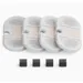 Feriva Lot 4 filtres pour fontaine chat PLWF002 triple filtration