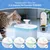 Feriva Lot 4 filtres pour fontaine chat PLWF002 triple filtration Feriva Lot 4 filtres pour fontaine chat PLWF002 triple filtration