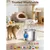 Zoomtopia Fontaine chat acier inox 304 2,2L silencieuse fenêtre eau Zoomtopia Fontaine chat acier inox 304 2,2L silencieuse fenêtre eau