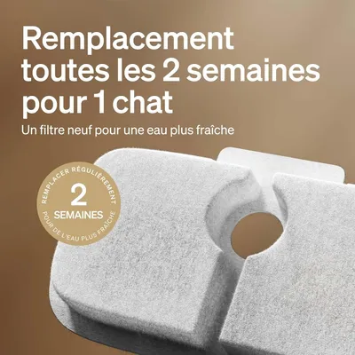 Applicable à PETLIBRO Lot 4 filtres pour fontaine chat PLWF005/115/105 Applicable à PETLIBRO Lot 4 filtres pour fontaine chat PLWF005/115/105