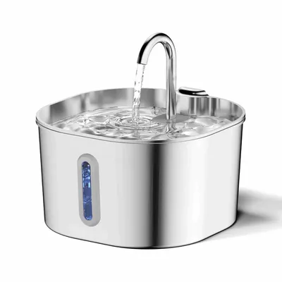 FurryFusion Fontaine à eau inox intelligente pour animaux FurryFusion Fontaine à eau inox intelligente pour animaux