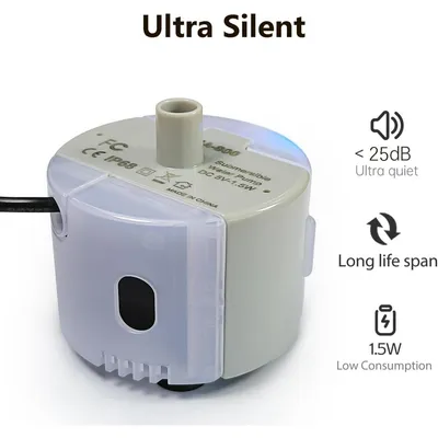 Zoomtopia Pompe fontaine chat SMA-800 ultra silencieuse <25dB Zoomtopia Pompe fontaine chat SMA-800 ultra silencieuse <25dB
