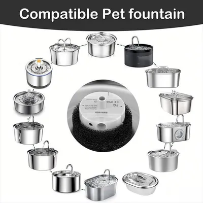 Zoomtopia Pompe fontaine chat SMA-800 ultra silencieuse <25dB Zoomtopia Pompe fontaine chat SMA-800 ultra silencieuse <25dB