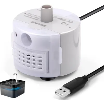 Zoomtopia Pompe fontaine chat SMA-800 ultra silencieuse <25dB Zoomtopia Pompe fontaine chat SMA-800 ultra silencieuse <25dB
