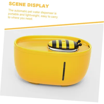 Zoomtopia Distributeur eau chien chat 22x16x13cm jaune Zoomtopia Distributeur eau chien chat 22x16x13cm jaune