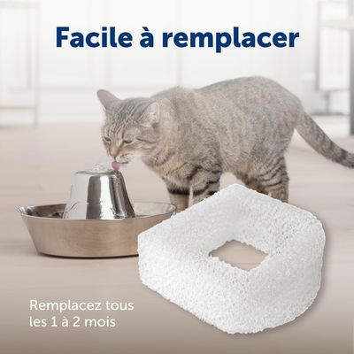 Applicable à PetSafe Lot 2 filtres mousse pour fontaines animaux blanc
