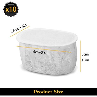 Zoomtopia Lot 10 filtres pour fontaine chat W300/W500 2L