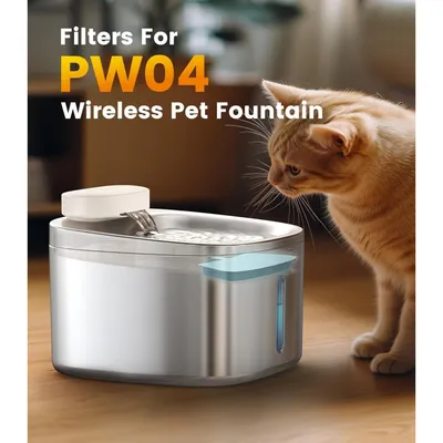 Zoomtopia Lot 6 filtres pour fontaine PW04 3,5L acier inox Zoomtopia Lot 6 filtres pour fontaine PW04 3,5L acier inox