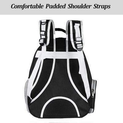 MCBOSON Mochila con forma animal compartimentos transparentes, color negro