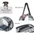 Zoomtopia Sac transport chat pliable 42x26x35cm noir maille Zoomtopia Sac transport chat pliable 42x26x35cm noir maille