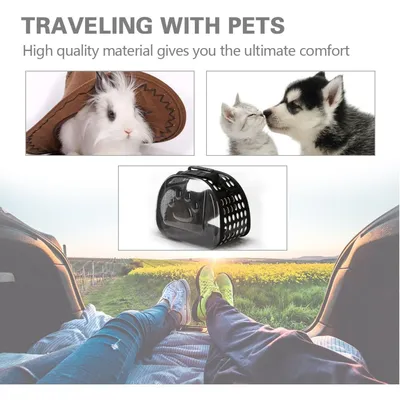 Zoomtopia Sac transport chat pliable 42x26x35cm noir maille Zoomtopia Sac transport chat pliable 42x26x35cm noir maille