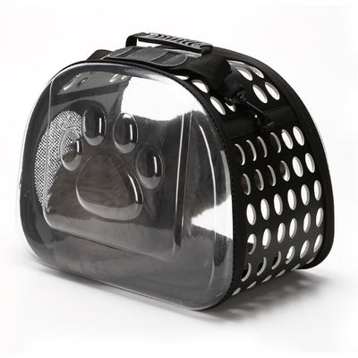 Zoomtopia Sac transport chat pliable 42x26x35cm noir maille
