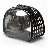 Zoomtopia Bolsa transportadora plegable para gatos 42x26x35 cm, malla negra