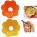 Zoomtopia Collier cône fleuri chat convalescence 2 pièces taille M
