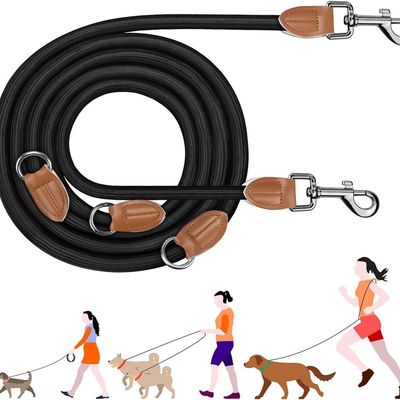 ZooVenture Correa ajustable manos libres de 3 m para 2 perros