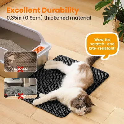 PetTribes Katzentoilettenmatte Wabendesign
