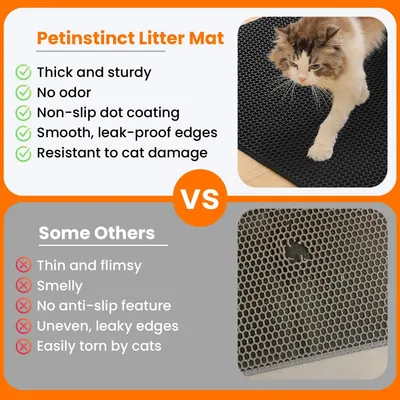 PetTribes Katzentoilettenmatte Wabendesign