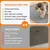 Zoomtopia Tapis de litière double couche nid d'abeille 60x45cm gris Zoomtopia Tapis de litière double couche nid d'abeille 60x45cm gris