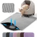Zoomtopia Tapis de litière double couche nid d'abeille 60x45cm gris