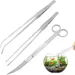 ZooVenture Kit 3-en-1 Aquarium - Pince, Ciseaux, Inox
