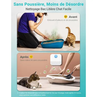 Applicable à DownyPaws Désodorisant litière chat rechargeable 14 jours