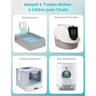 Applicable à DownyPaws Désodorisant litière chat rechargeable 14 jours