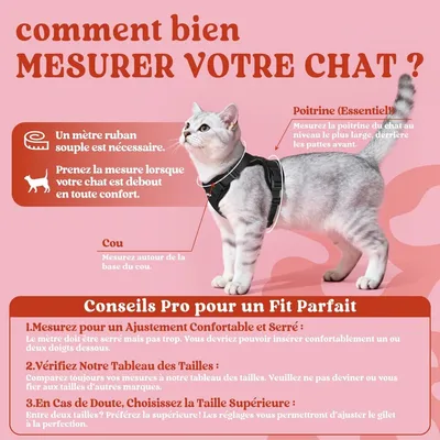 ZooVenture Harnais Chat Laisse - Taille XS, Réglable, Réfléchissant ZooVenture Harnais Chat Laisse - Taille XS, Réglable, Réfléchissant