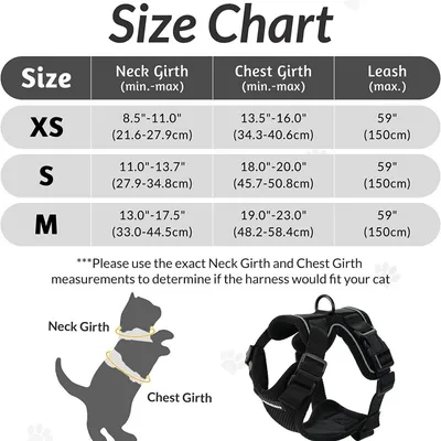 ZooVenture Harnais Chat Laisse - Taille XS, Réglable, Réfléchissant ZooVenture Harnais Chat Laisse - Taille XS, Réglable, Réfléchissant